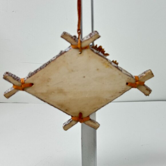 Rustic Moose in Forest Birch Frame Ornament Cabin Lodge Decor 5 in Woodland - Picture 14 of 16